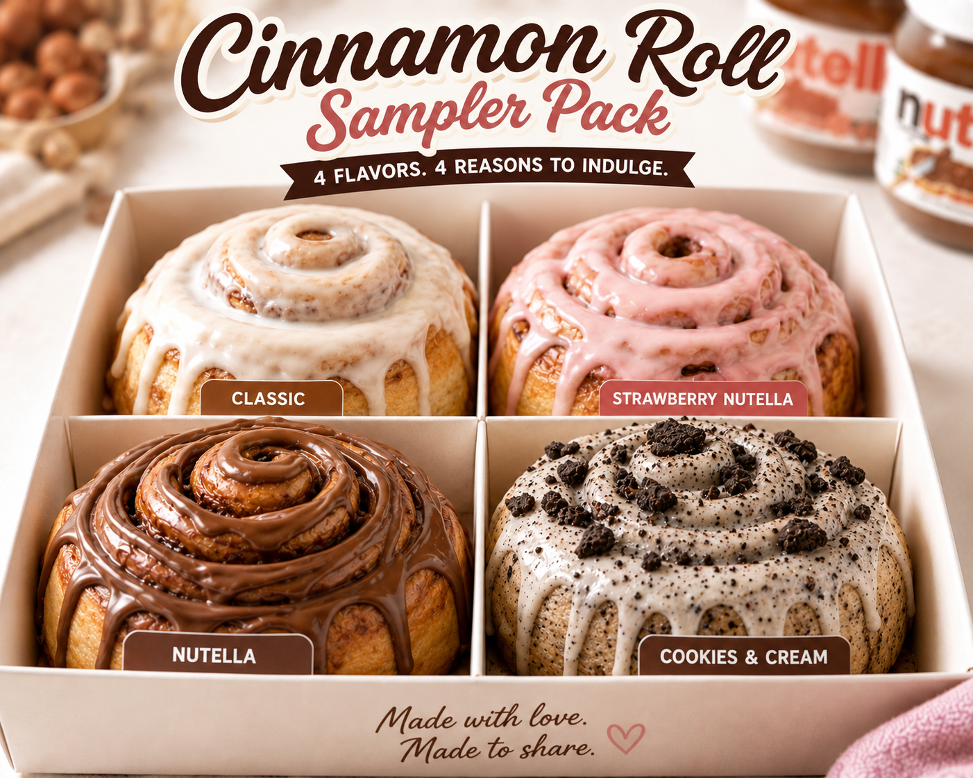 Sourdough Cinnamon Roll Sampler