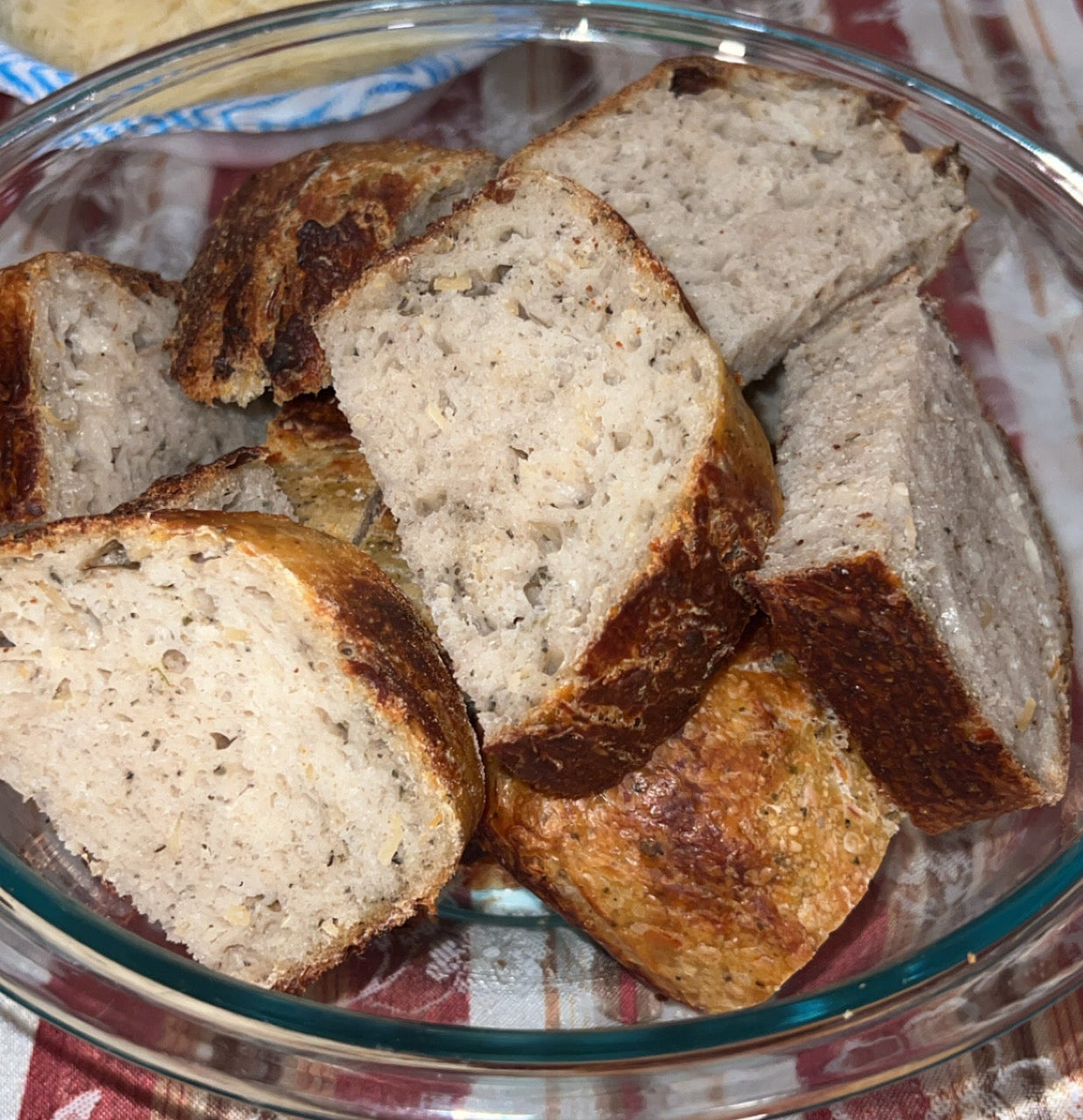 Italian Herb and Cheese Sourdough Loaf